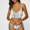 * O'Neill Ladies Baja Stripe Middles Top Multi Colored Swim Wear