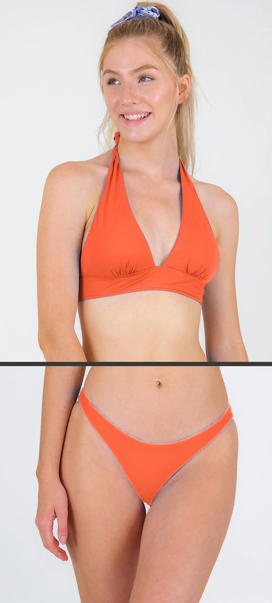 * Rio De Sol Set Light-Peach Halter-Cos Essential-Comfy Moderate