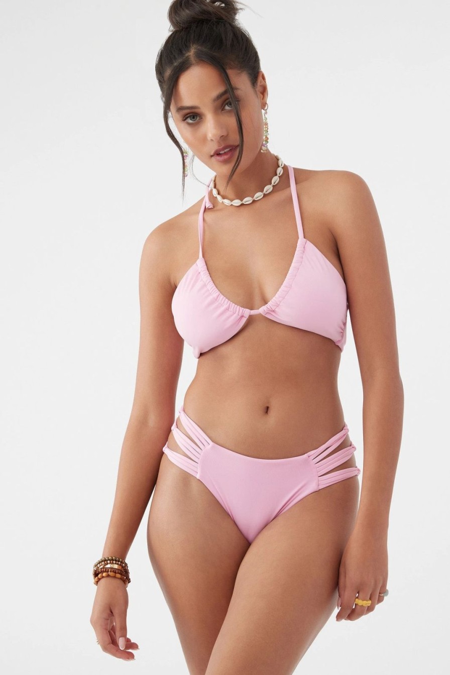 * O'Neill Saltwater Solids Boulders Bikini Bottom Pink Swim Wear