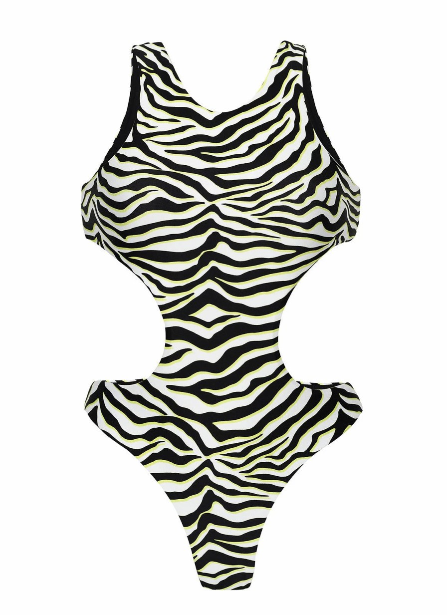 * Rio De Sol Wild-Black Twisted Monokini