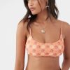 * O'Neill Miki Floral Surfside Bralette Tawny Org Swim Wear