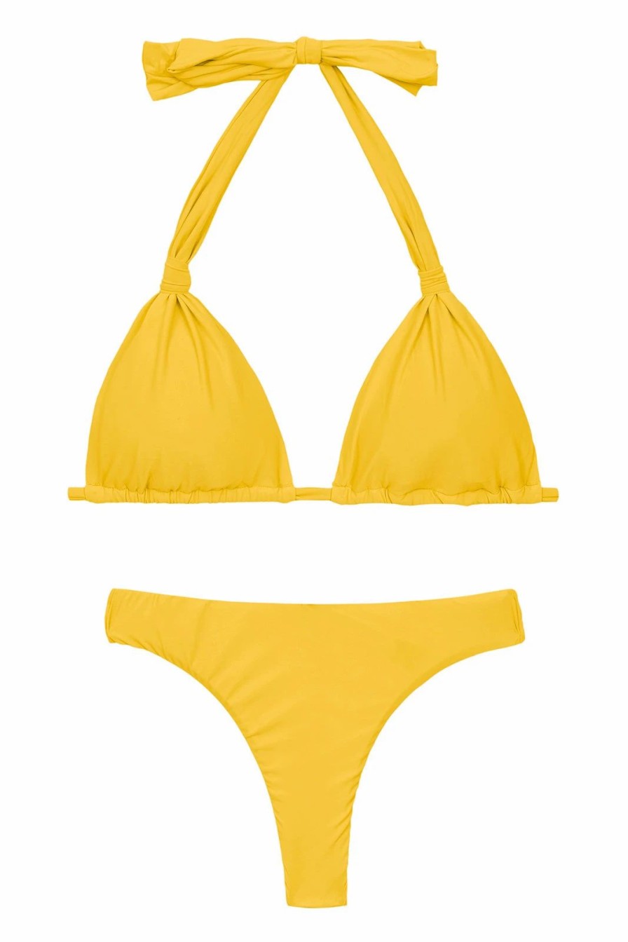 * Rio De Sol Set Sunflower Mel Nice-Fio Thong