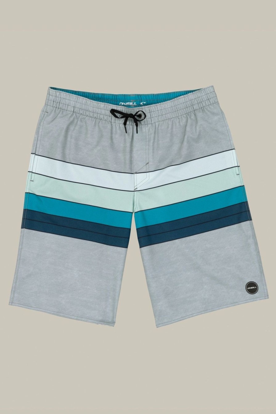 * O'Neill Heist Line Volley Light Grey Volley Swimshorts