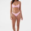 * O'Neill Saltwater Solids Huntington Bralette Pink Swim Wear