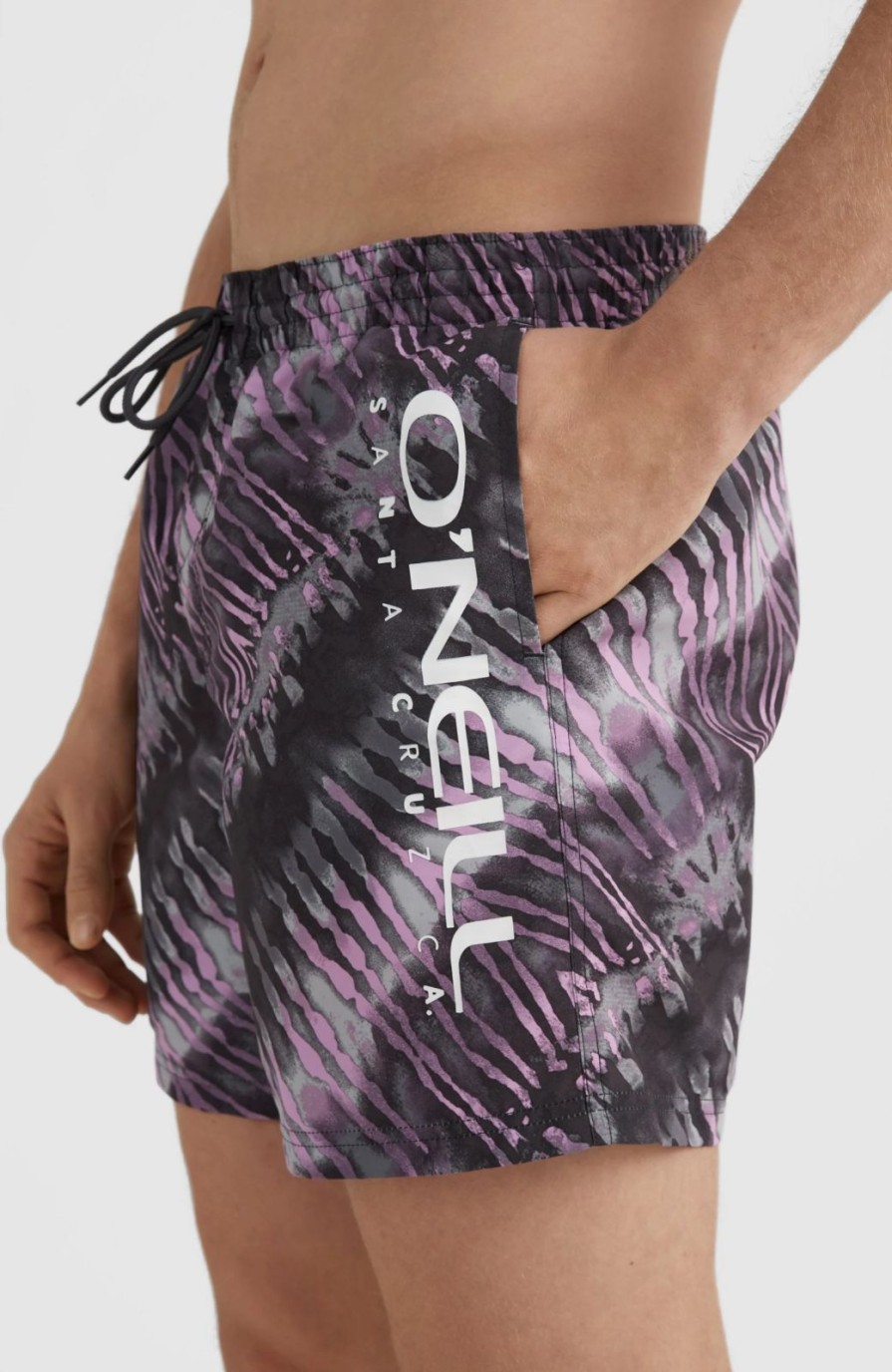 * O'Neill Cali Melting 16" Volley Grey Tie Dye Volley Swimshorts