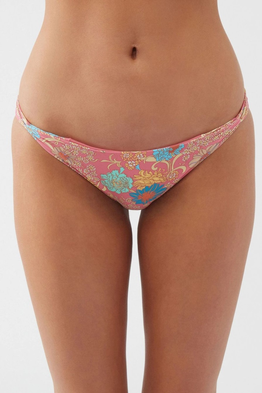 * O'Neill Belize Floral Sunrise Bottom Coral Swim Wear