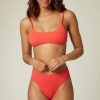 * O'Neill Surfside Saltwater Solids Top Bittersweet Swim Wear