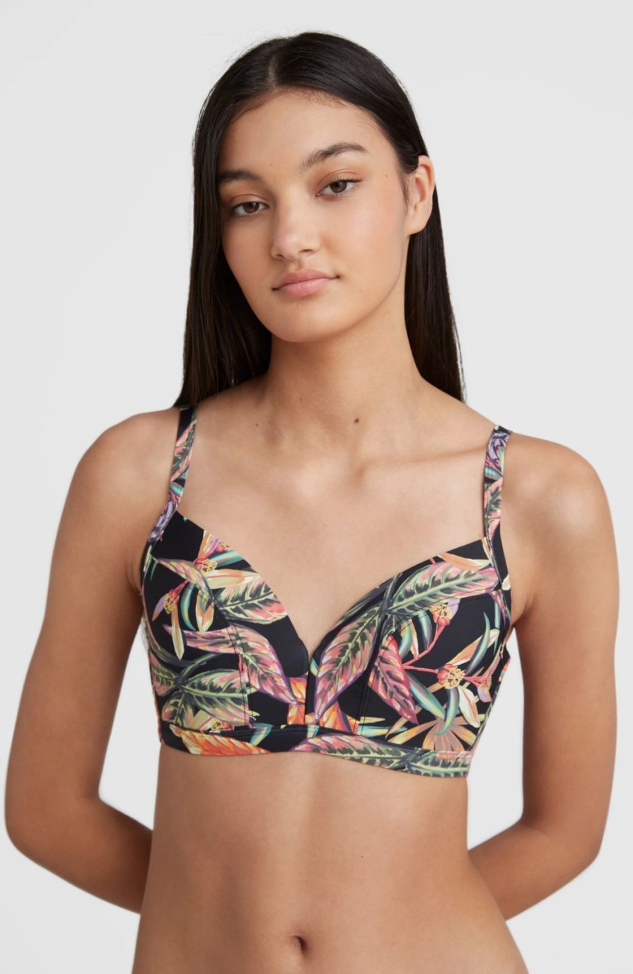 * O'Neill Panama Top Tropical Flower Swim Wear